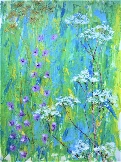 Wild Flowers Glazed Paintings on paper 